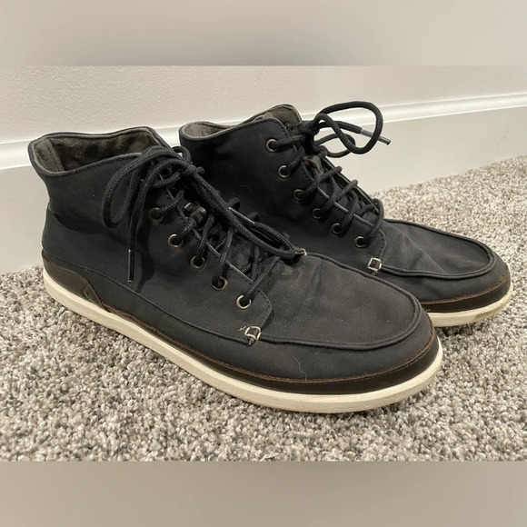 Olukai Nalukai Kapa men's black canvas chukka shoe, size 9.5 - Picture 2 of 11
